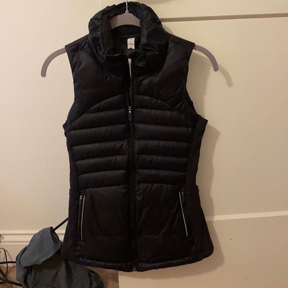 Black Lululemon vest.